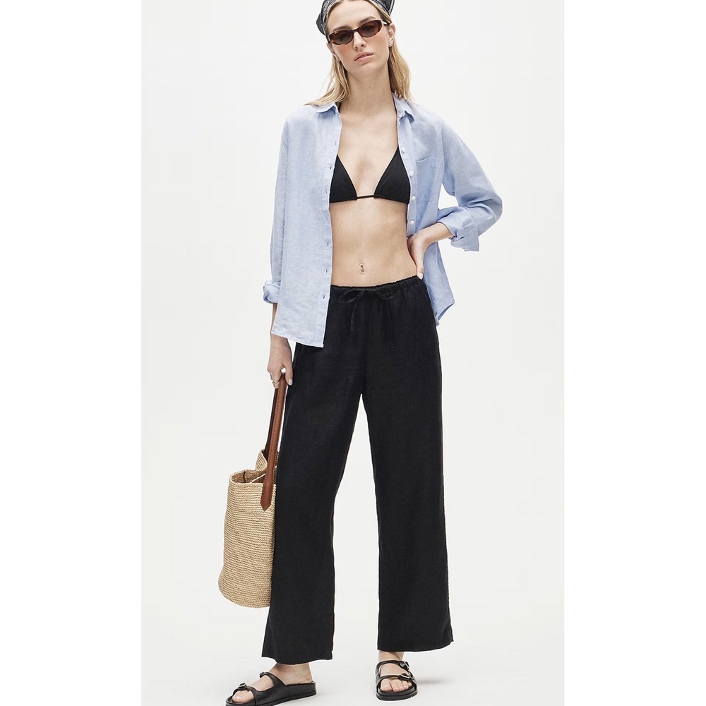 J CREW SMALL Soleil pant in linen CI939
